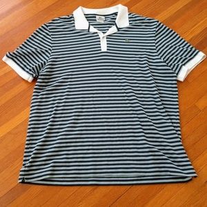 Lacoste Blue/White Striped Polo Authentic
